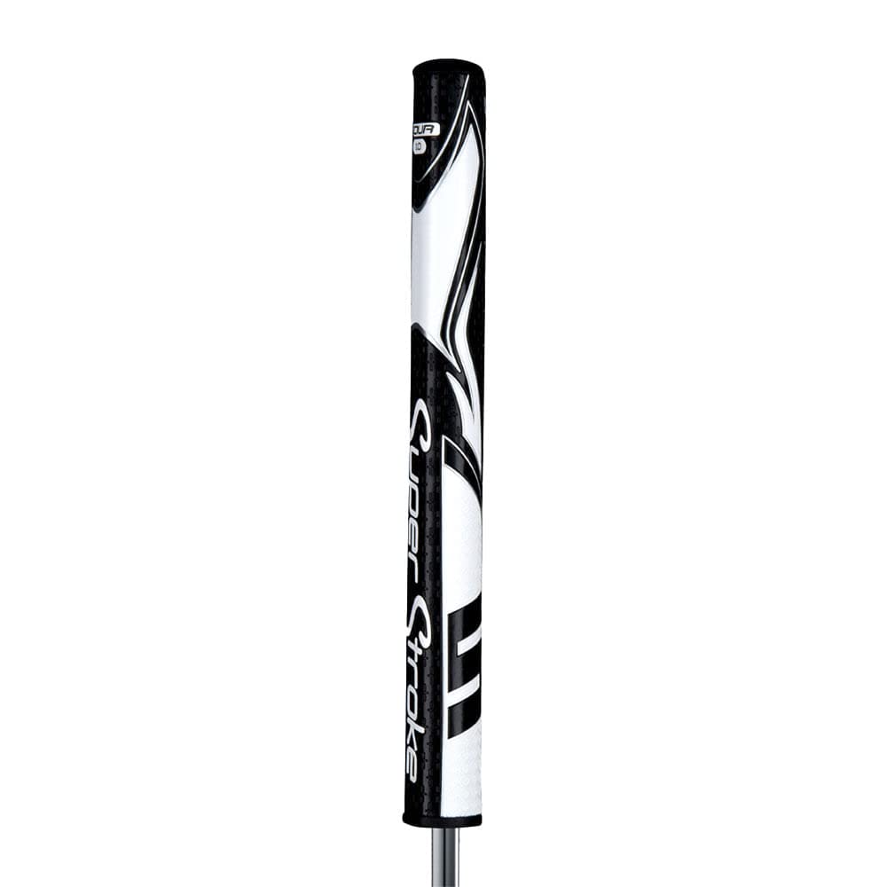 SuperStroke Zenergy Tour 3.0 grip top view highlights no-taper design for smoother strokes.
