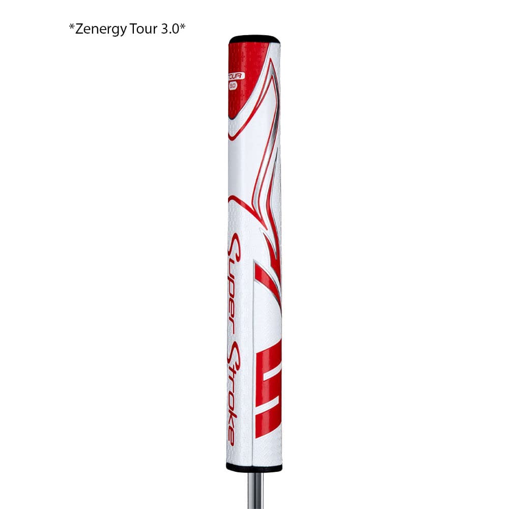 Parallel no-taper design of Zenergy Tour 3.0 for relaxed grip and consistent stroke