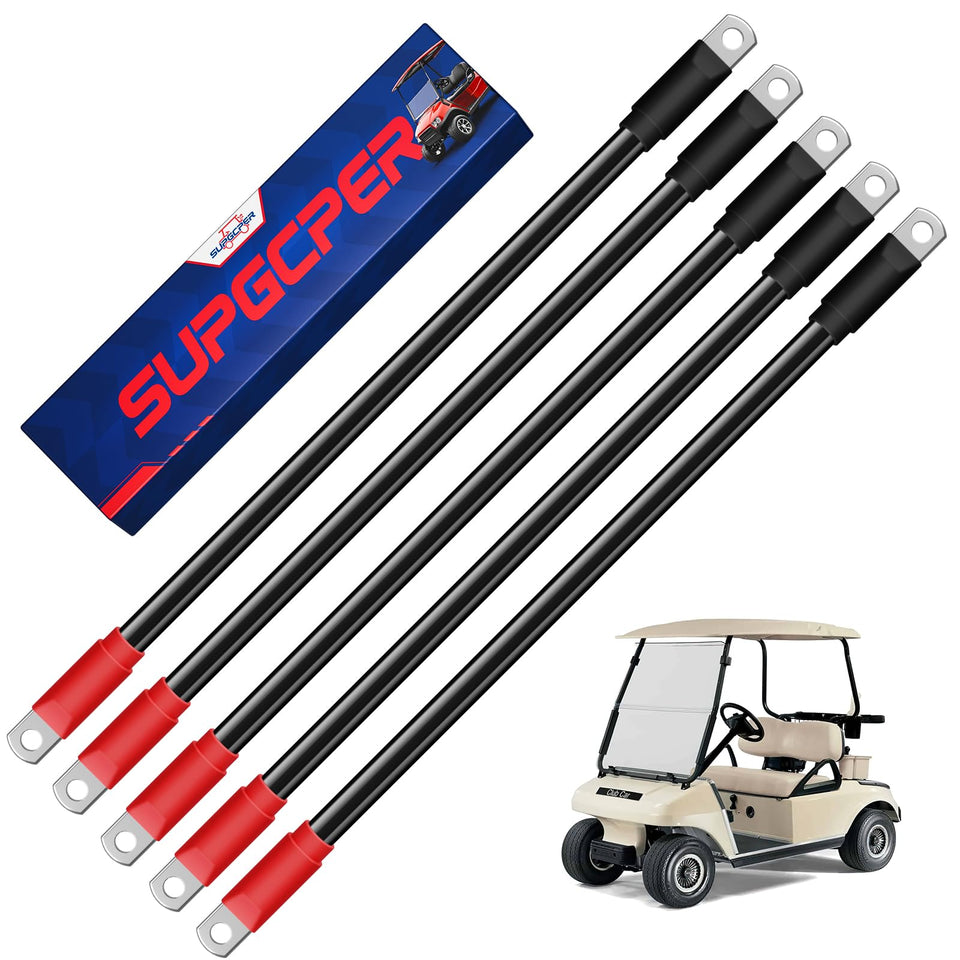 SUPGCPER Club Car DS battery cables shown in 16.1 inch length for reliable connections