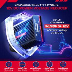 SUPGCPER 360W 30A DC converter top view delivering reliable 12V power.