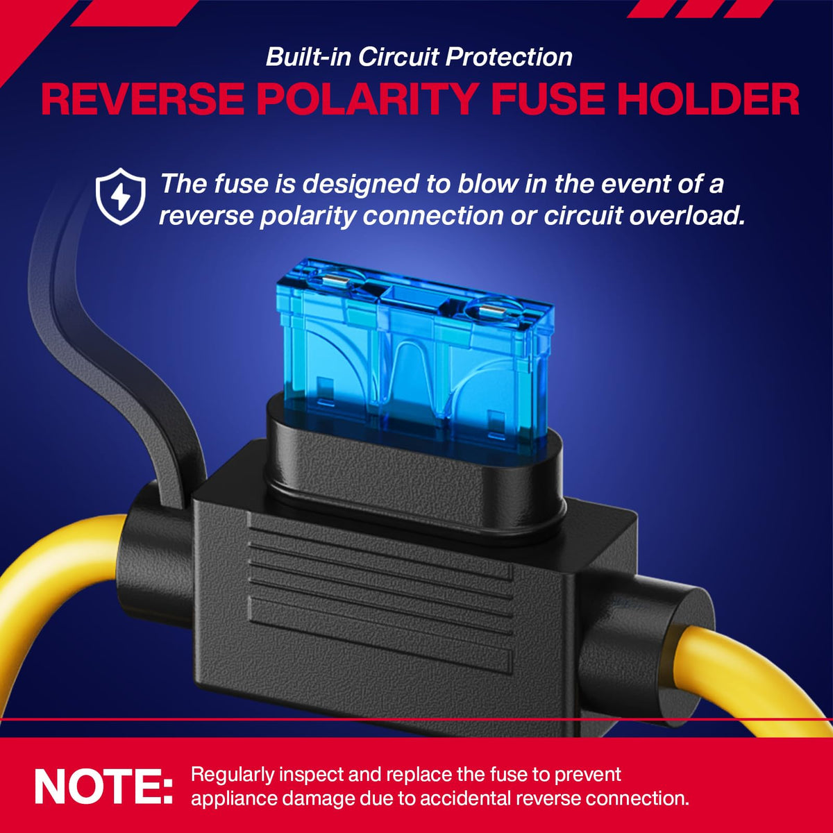SUPGCPER blue memory wire maintains steady 12.7V power even when off.