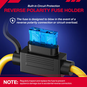 SUPGCPER blue memory wire maintains steady 12.7V power even when off.