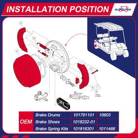 SUPGCPER OEM kit 101791101 for authentic Club Car replacement.