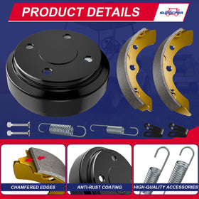 SUPGCPER pads and springs kit promotes safer, quieter braking experience.