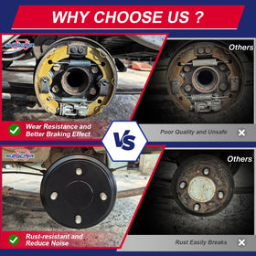 SUPGCPER clamp springs ensure secure shoe alignment during braking.