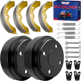 SUPGCPER brake drum kit for Club Car DS and Precedent models ensuring smooth braking.