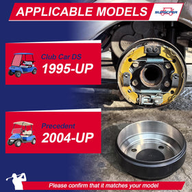 SUPGCPER brake shoes kit supports consistent performance on electric and gas carts.