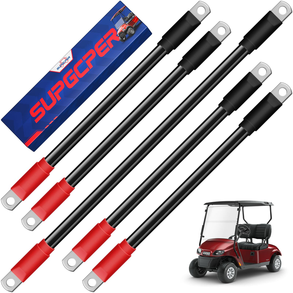 SUPGCPER EZGO battery cables assembly for reliable golf cart power paths