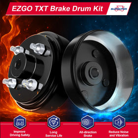 SUPGCPER EZGO TXT brake shoes for smooth stopping.