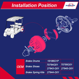 SUPGCPER EZGO TXT washers for proper spacing and fit.