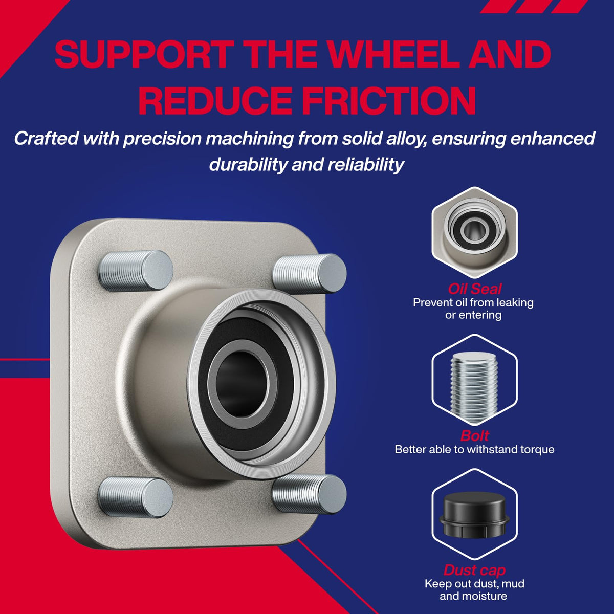 SUPGCPER front bushing kit reduces wear for smoother rides