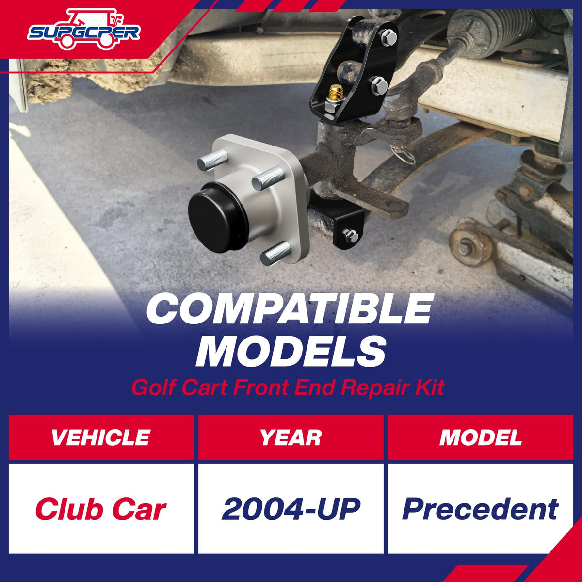 SUPGCPER front-wheel hub assembly with bearings improves steering smoothness
