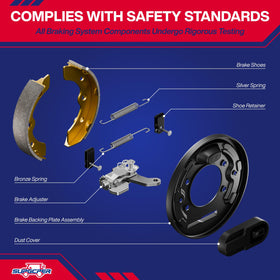 SUPGCPER brake cluster closeup showing durable hardware