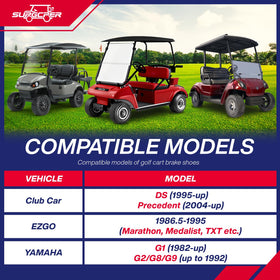 SUPGCPER long brake shoes for smoother braking on EZGO Precedent