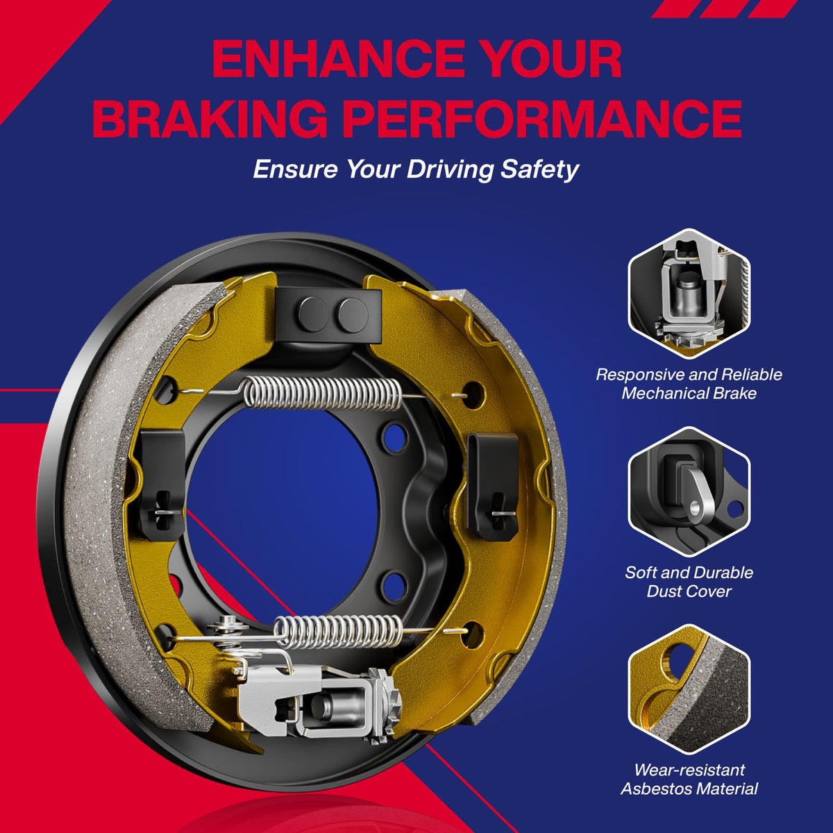 SUPGCPER brake cluster passenger side for Club Car Precedent