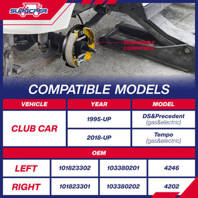 SUPGCPER Club Car DS Precedent brake cluster fitment guide