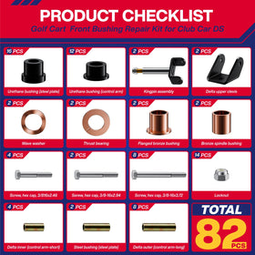 SUPGCPER Front end bushing kit closeup — highlights durable, low-wear components.