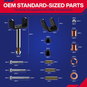 SUPGCPER Included parts diagram—clear reference for proper assembly.