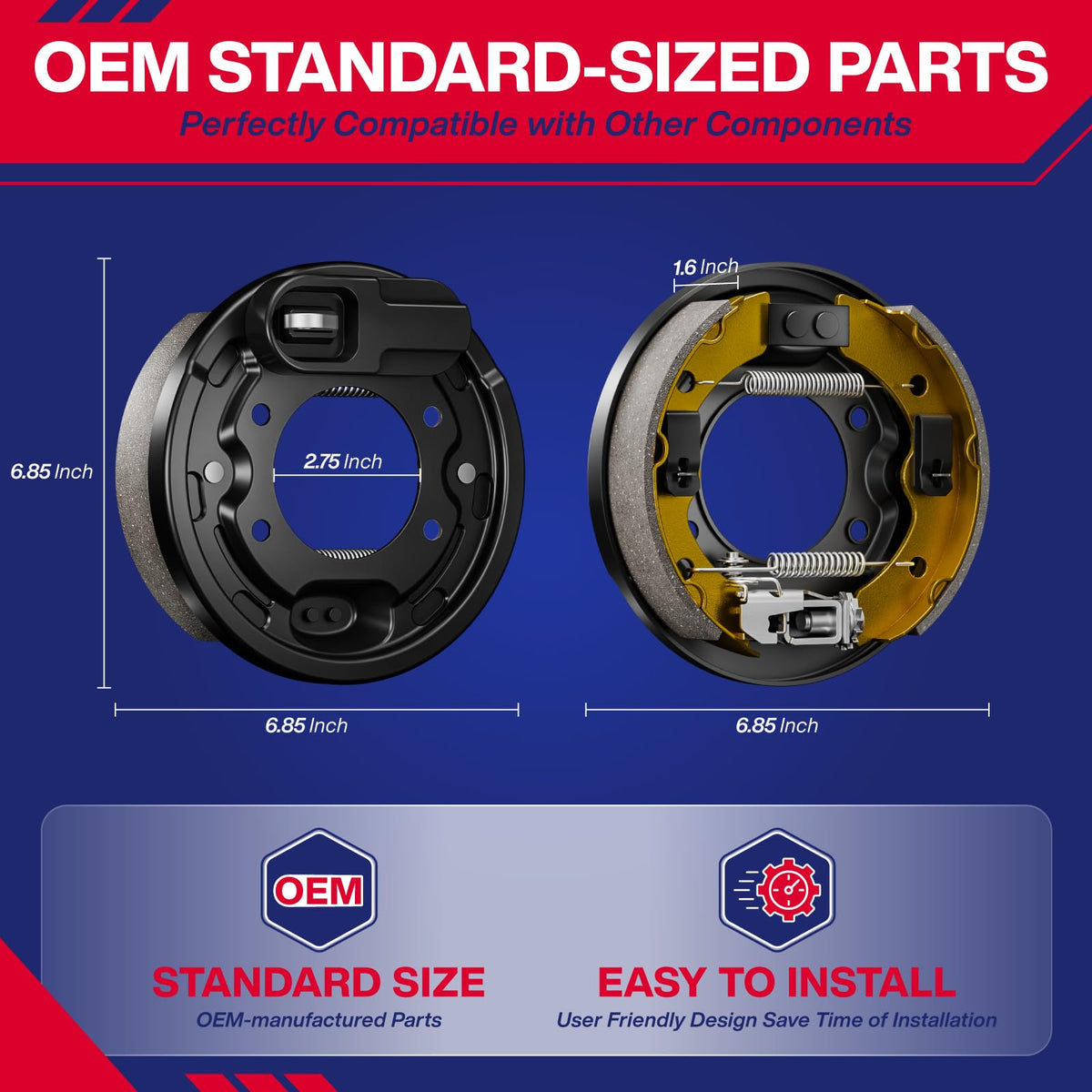 SUPGCPER OEM replacement brake cluster showcases robust construction