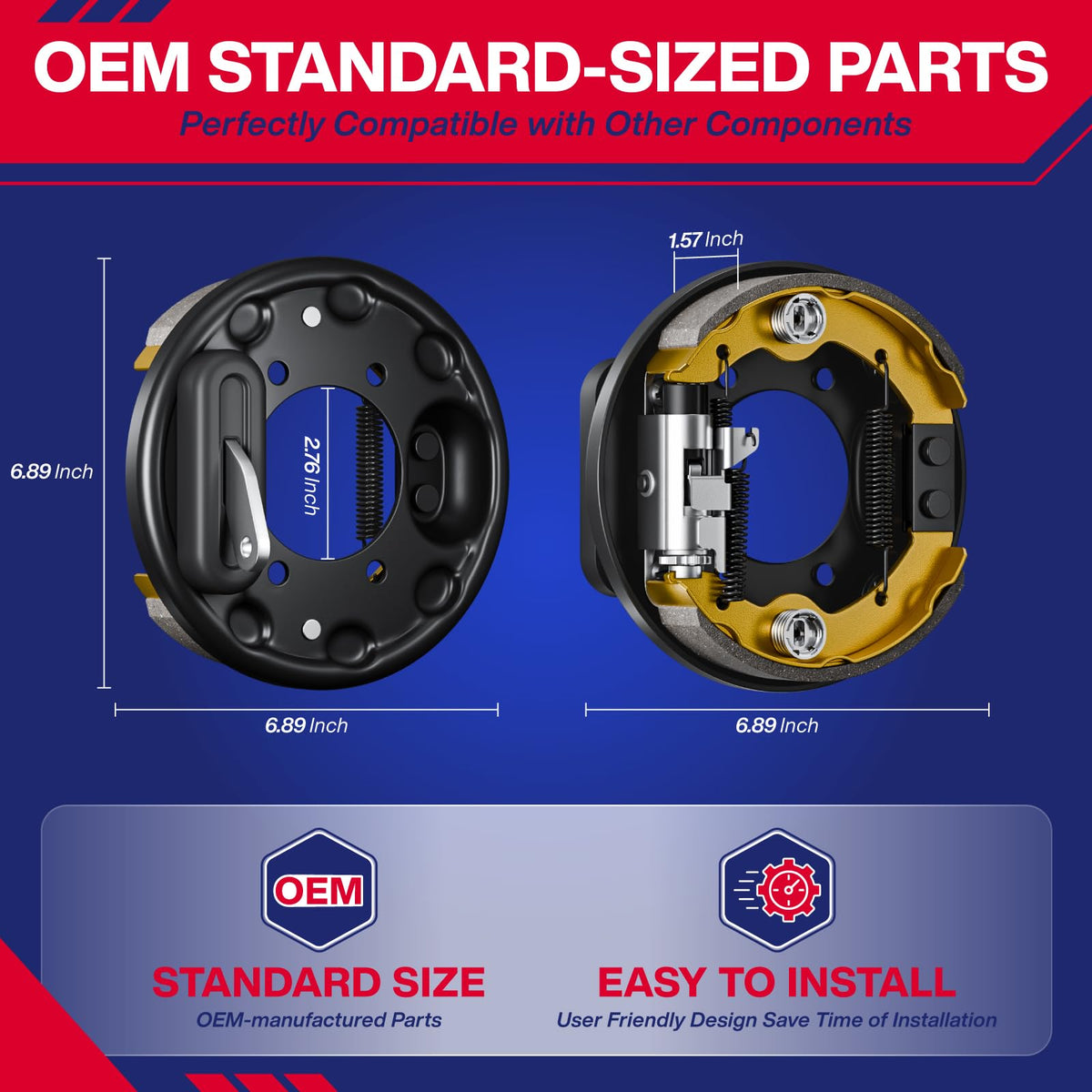 SUPGCPER brake cluster packaging shows two-piece set