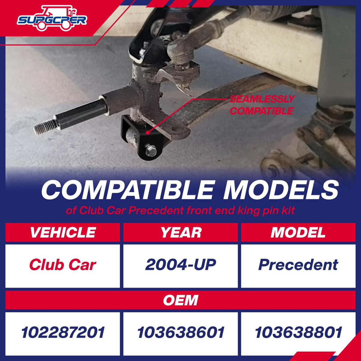Compatible with Club Car Precedent 2004-UP models for reliable performance.