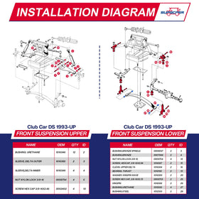 SUPGPER delta upper clevis included for complete front-end repair
