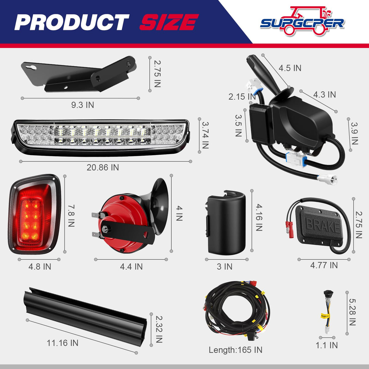 SUPGCPER EZGO TXT Deluxe 12V compatibility note for use with 36V/48V carts