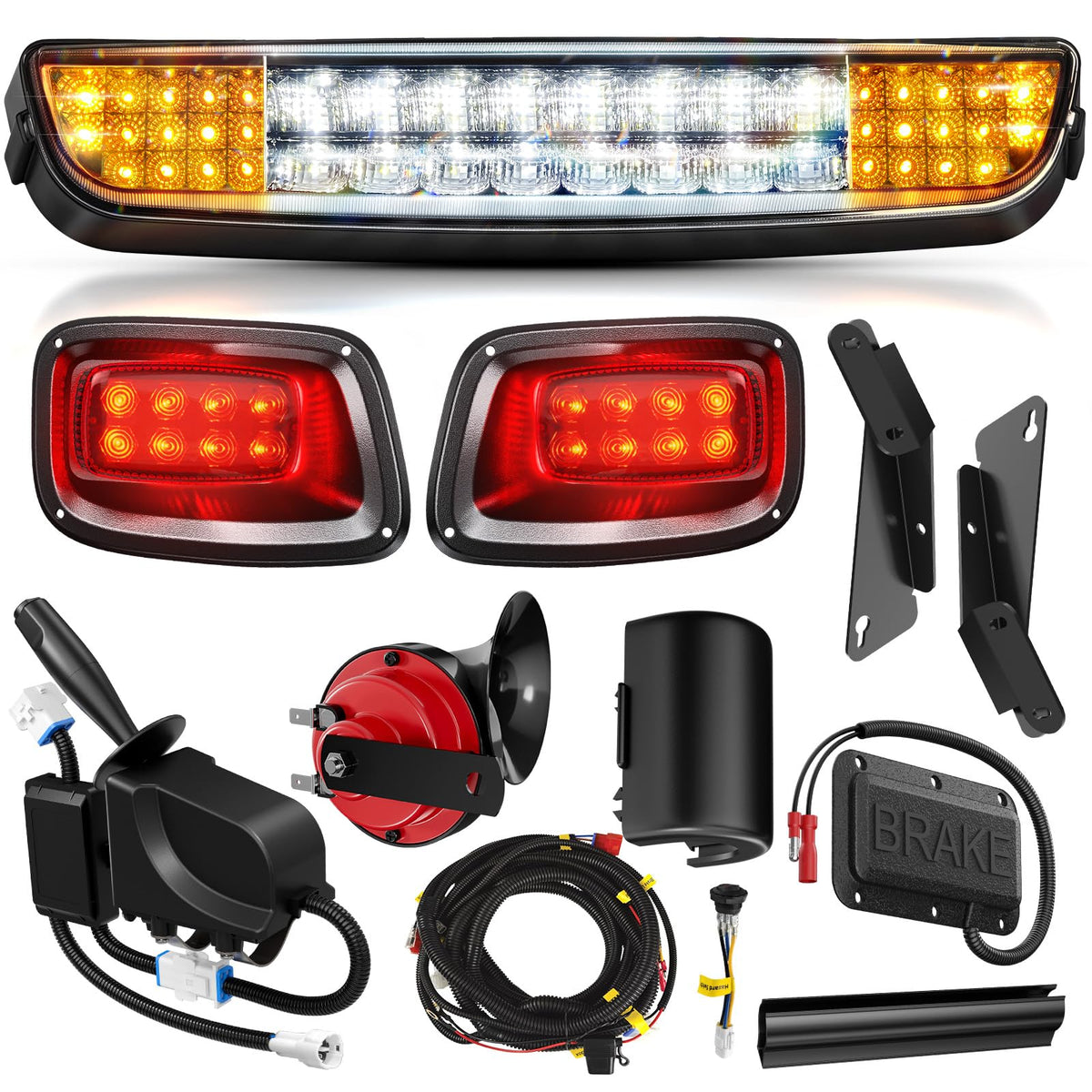 SUPGCPER EZGO TXT Deluxe light bar front headlight enhances night visibility for safer rides