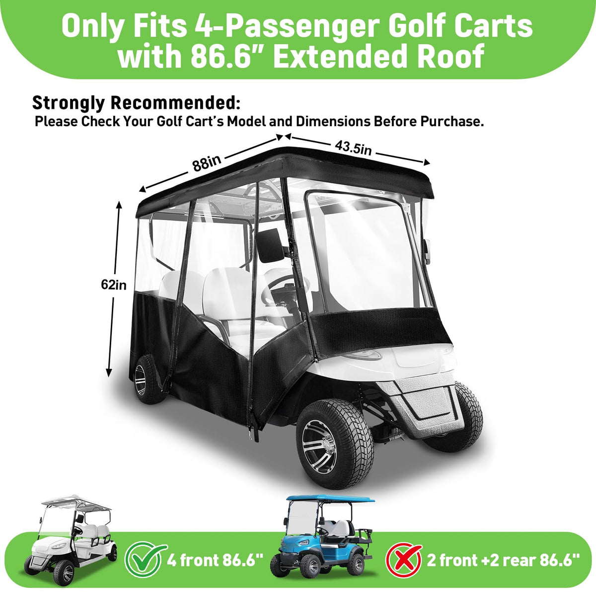 SUVQWJT enclosure featuring roll-up doors for easy inside/outside access.
