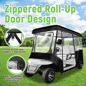 SUVQWJT wind-resistant system keeps the enclosure secure in wind and rain.