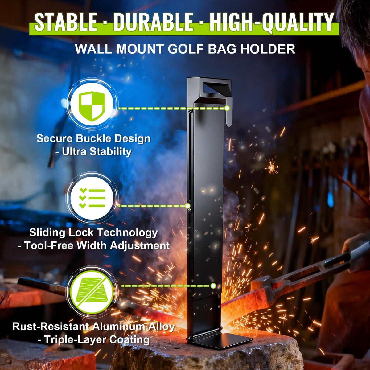 SUVQWJT heavy-duty aluminum construction supports fully loaded bags securely
