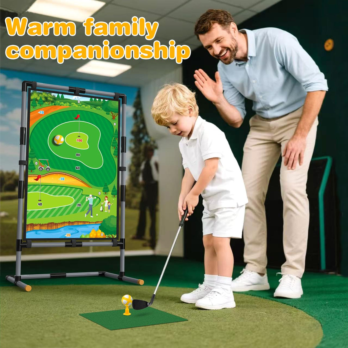 SVANE Golf Chipping Game back dartboard adds a playful scoring twist to practice
