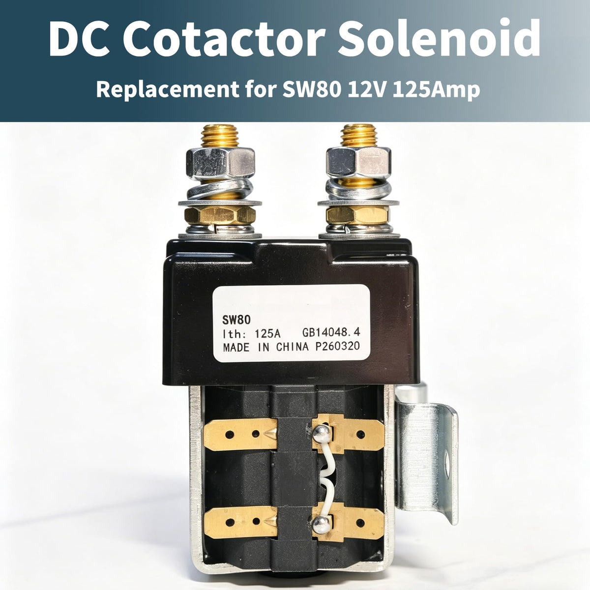 SWASEADA SW80 DC contactor installation view for quick, space-saving setup.
