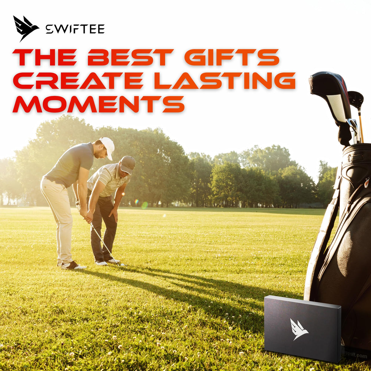 SWIFTEE premium gift set displayed as a thoughtful golfer gift