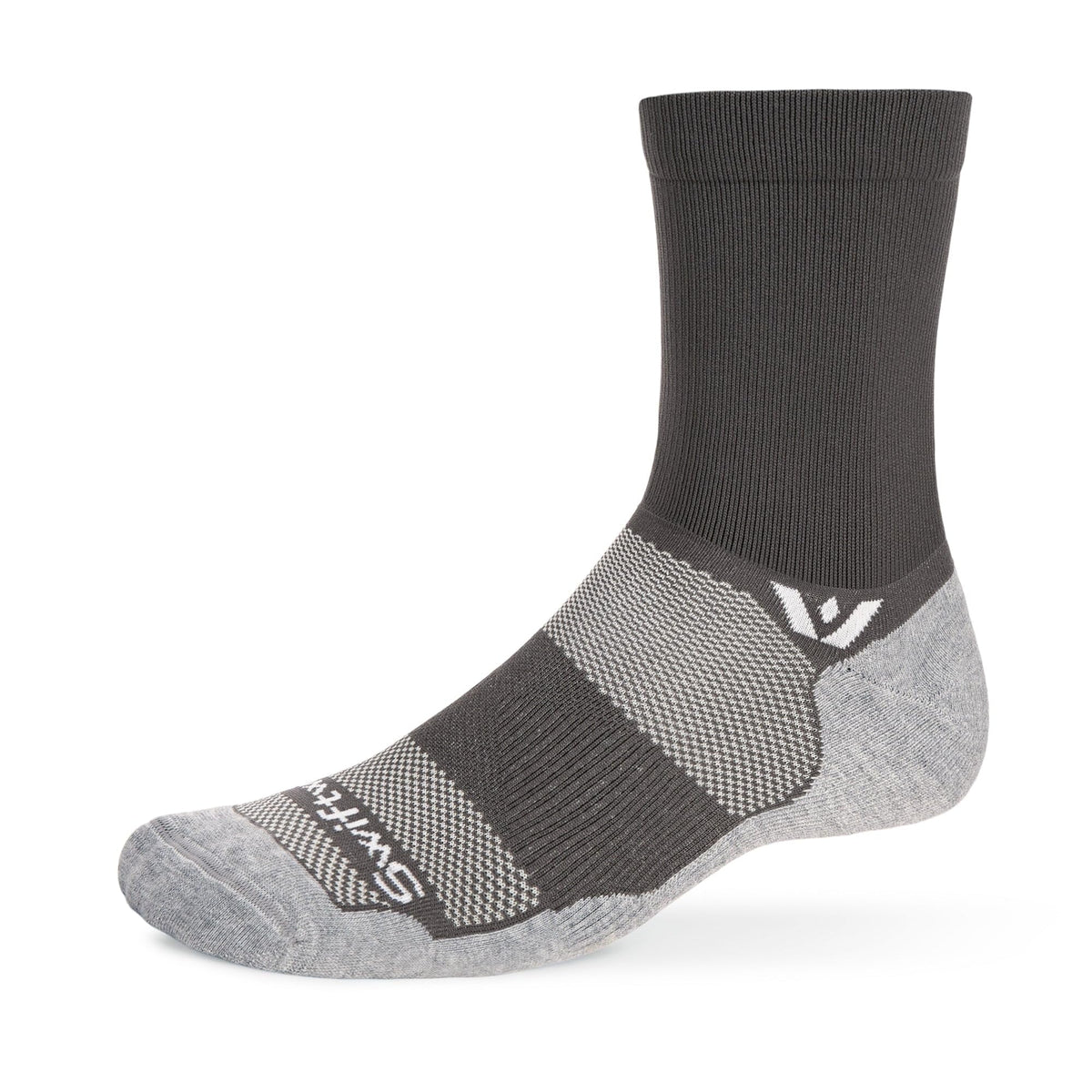 Swiftwick MAXUS Mid-Crew socks with maximum cushion for plush comfort during runs