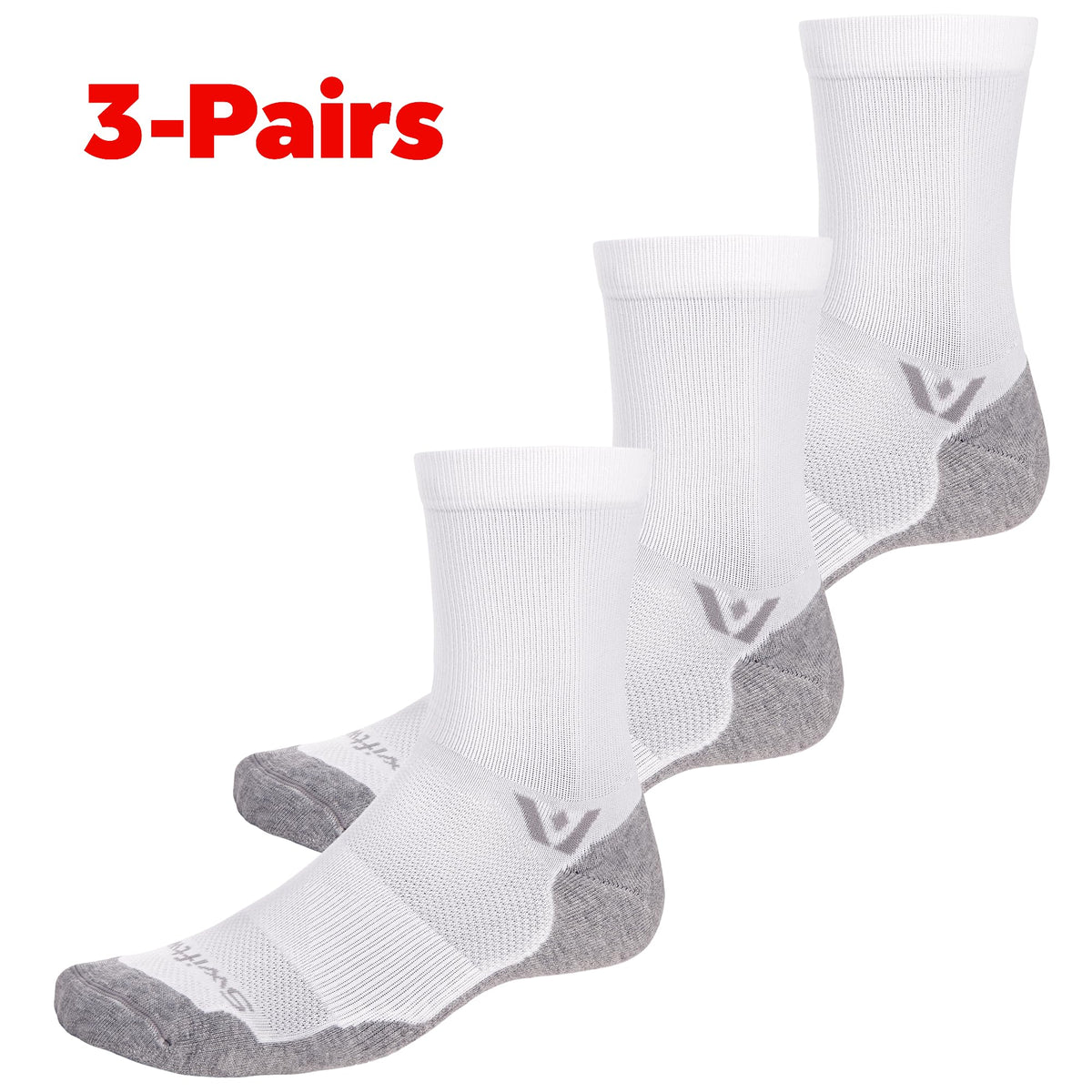 Swiftwick MAXUS Mid-Crew height adds ankle and calf coverage during activity