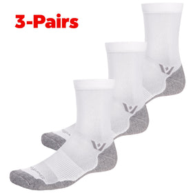 Swiftwick MAXUS Mid-Crew height adds ankle and calf coverage during activity