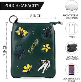 Swig Sip Golf Pouch Bag zipper closure keeps items secure on the move.