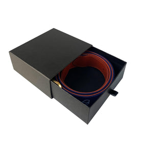 Swig Sip belt leather backing detail reveals full-grain material aging gracefully