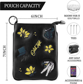 Swig Sip golf pouch interior layout with organized pockets.