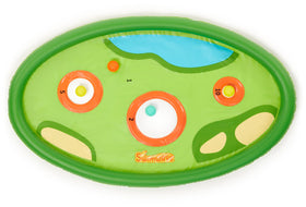 SwimWays Hydro Golf backyard setup for portable family entertainment.