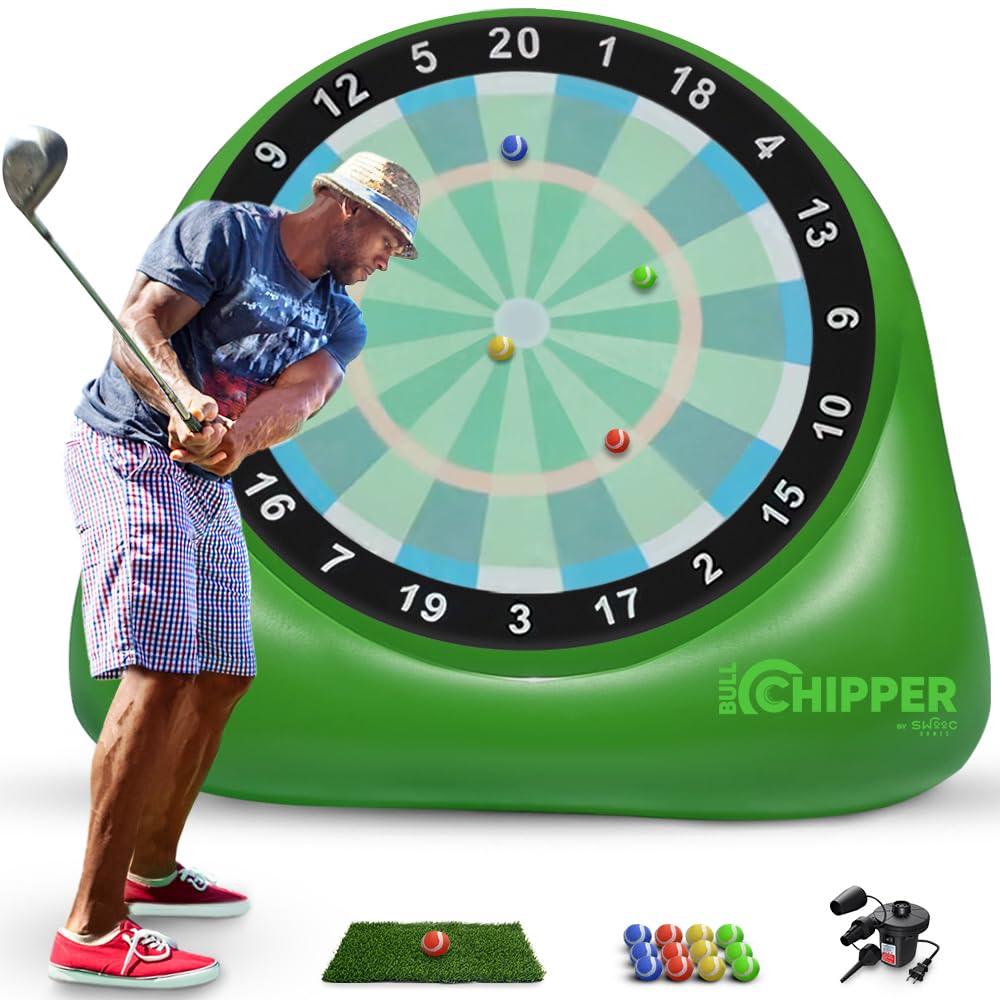 SWOOC Bull Chipper giant golf darts front view highlights oversized backyard fun.
