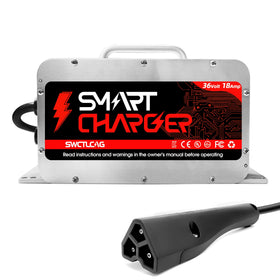 SWCTLCAG 36V charger front view for EZGO RXV/TXT, fast charging.