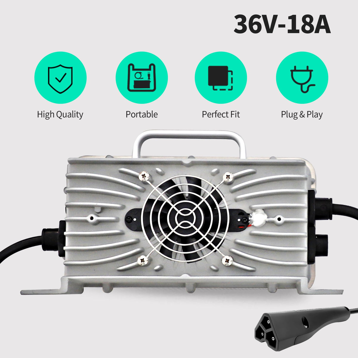 SWCTLCAG IP67-rated charger withstands rain and dust.