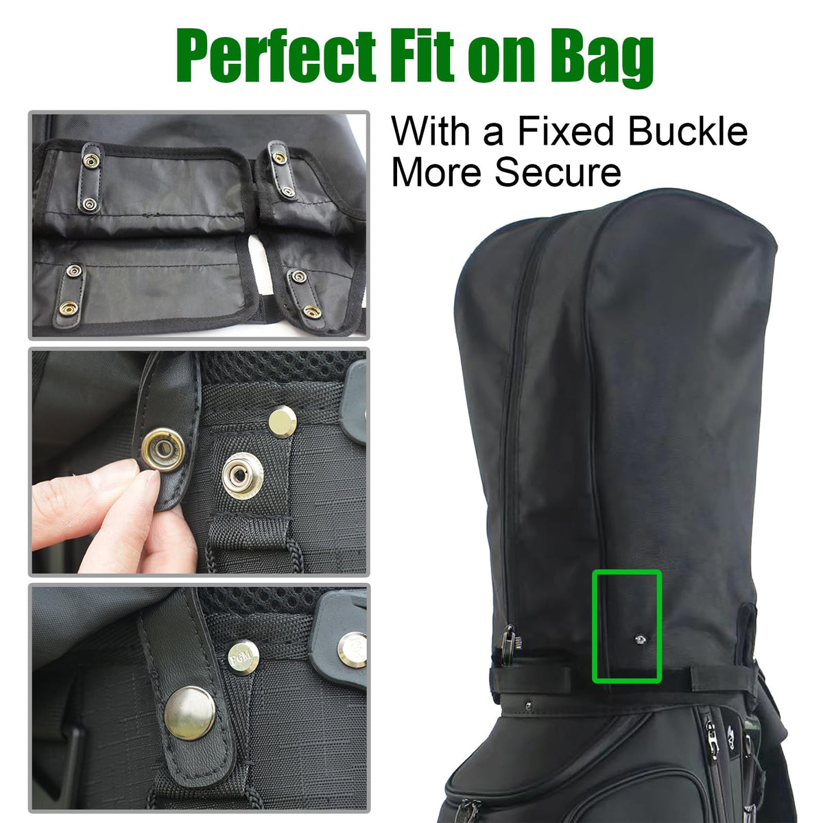 SYCFQX golf bag cover folded compact for easy storage after rounds