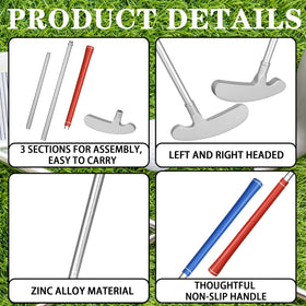 Lightweight aluminum zinc head and aluminum alloy shaft offer durability.