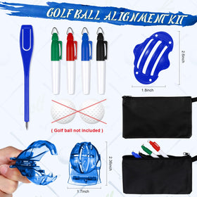 Syhood portable ball alignment tool to check setup on the course.