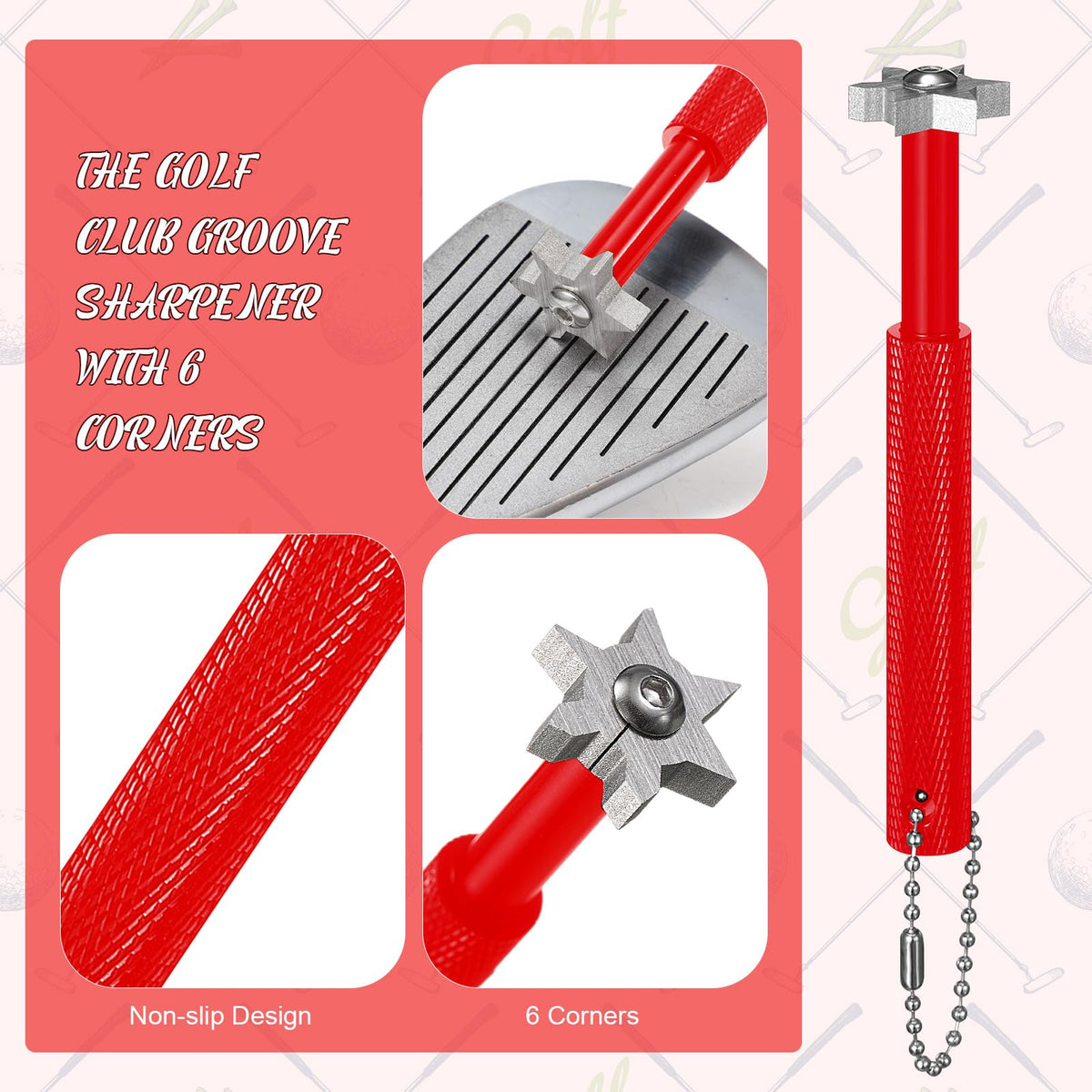 Syhood foldable divot repair tool ready for pocket or bag carry.