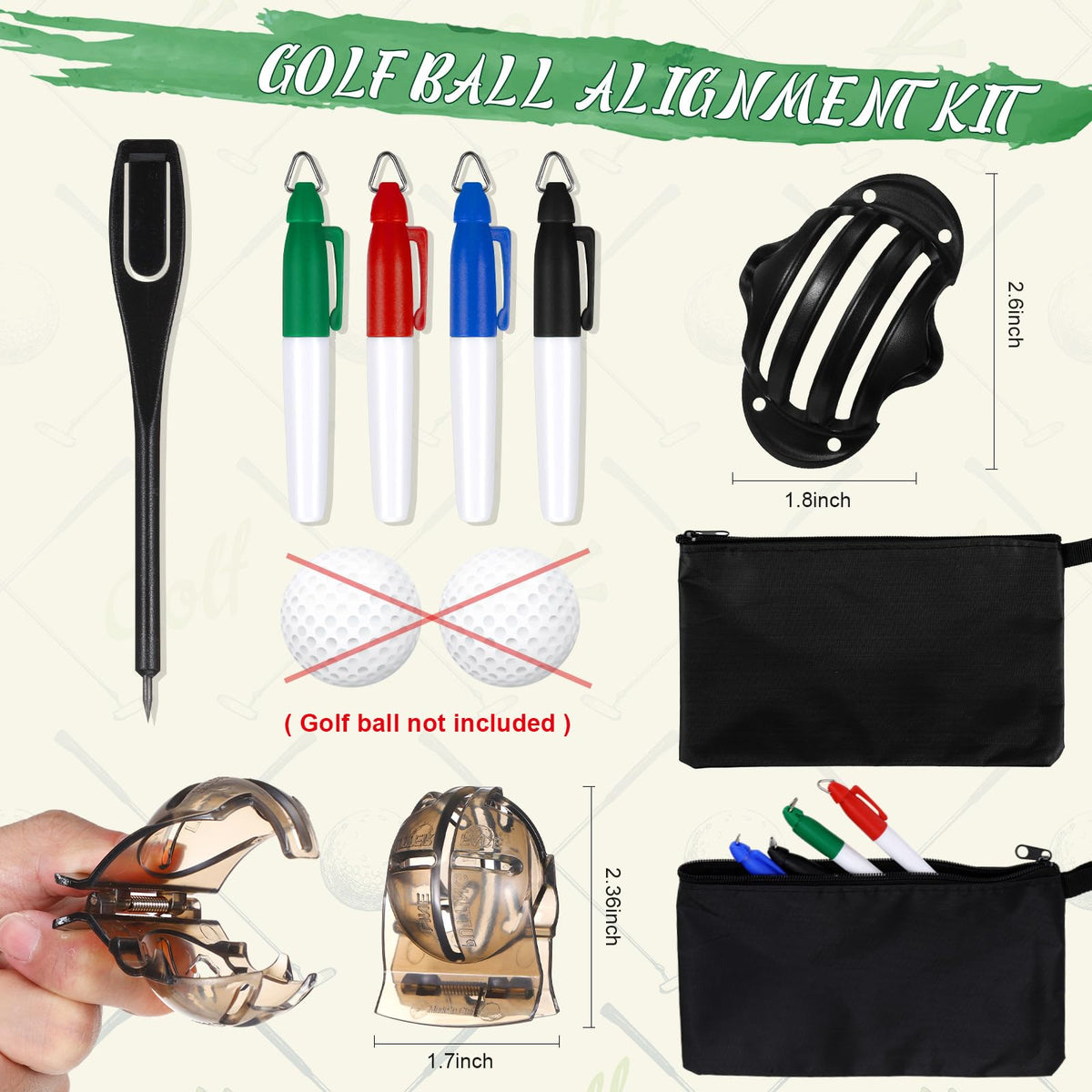 Syhood golf accessories kit case keeps all tools organized on the course