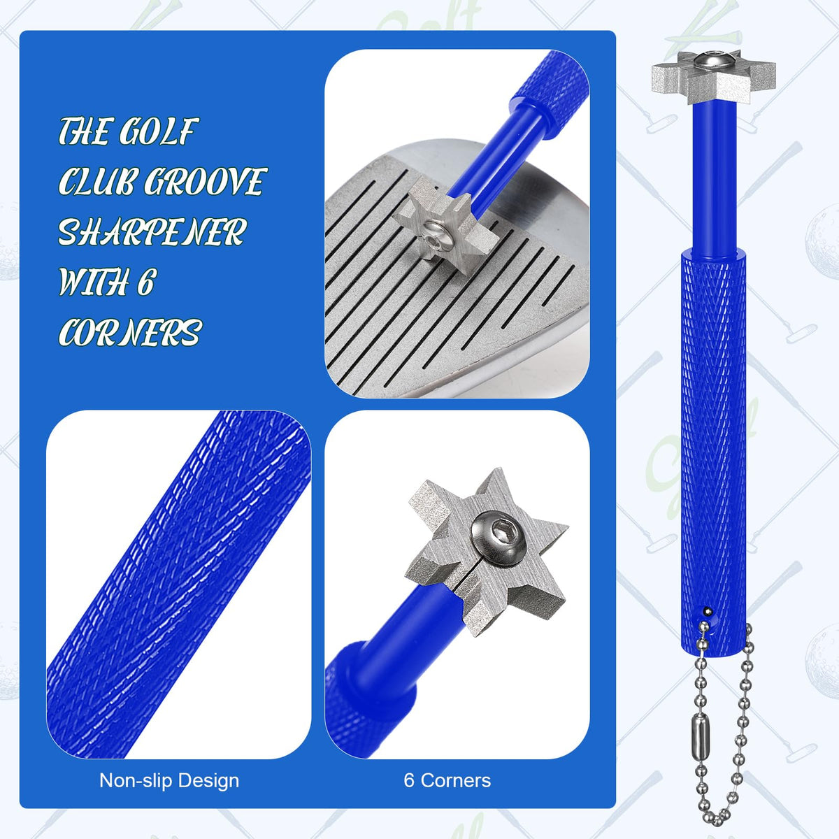 Syhood groove sharpener with metal precision for groove maintenance.